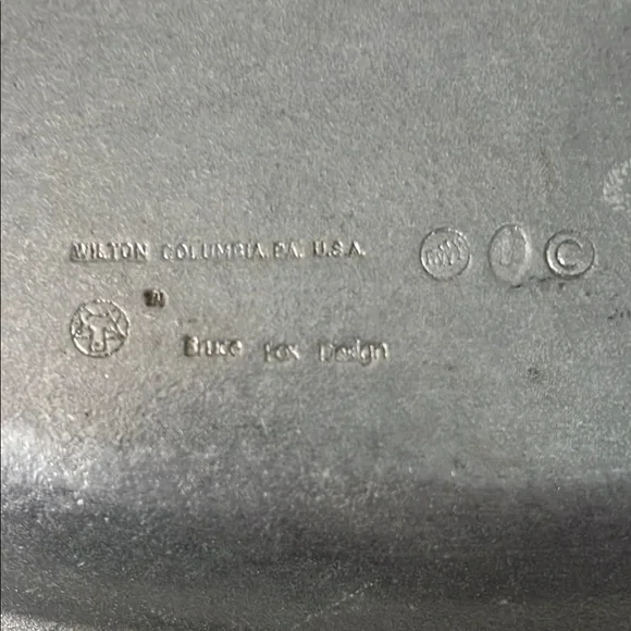 Wilton sea shell Pewter Oval Serving Tray - Picture 4 of 4